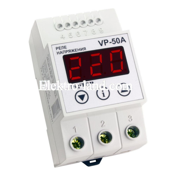 Реле напряжения VP-50A DIN-рейка DigiTOP 